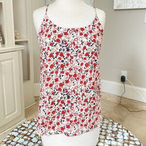Vero Moda Cream Ditsy Floral Cami Tank Top Small